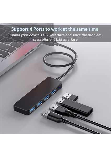 4 Bağlantı Noktalı USB Hub, USB 3.0 Hub USB Ayırıcı Dizüstü Bilgisayar Için USB Genişletici (Yurt Dışından) modelleri