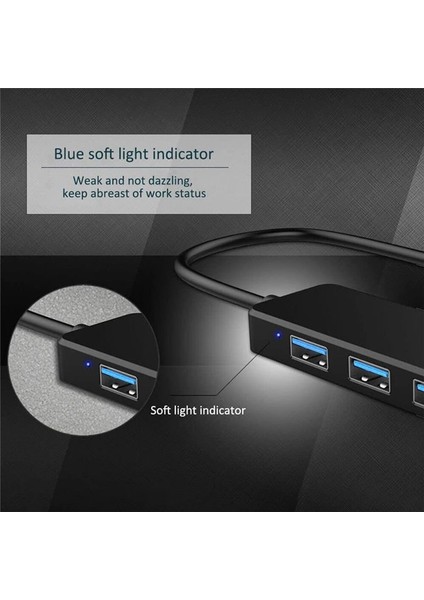 4 Bağlantı Noktalı USB Hub, USB 3.0 Hub USB Ayırıcı Dizüstü Bilgisayar Için USB Genişletici (Yurt Dışından) fırsatları