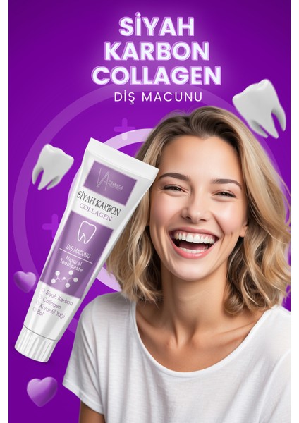 Va Cosmetıc Siyah Karbon Diş Macunu 100ML