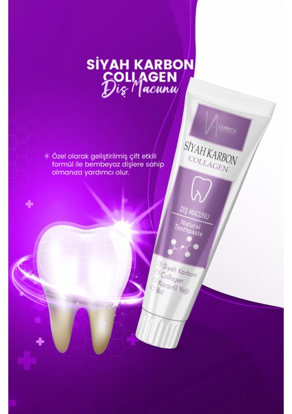 Va Cosmetıc Siyah Karbon Diş Macunu 100ML modelleri