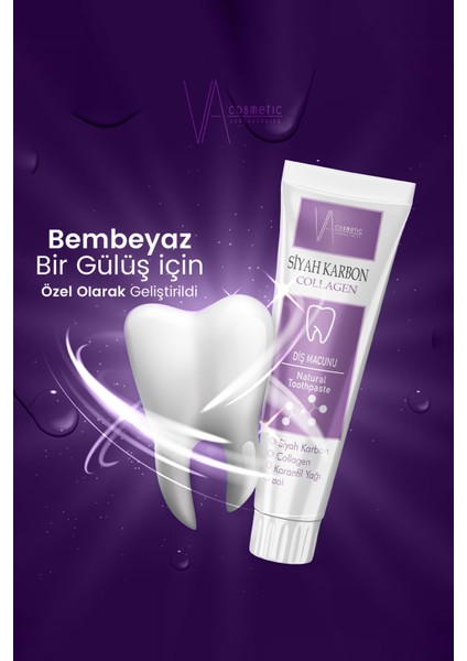 Va Cosmetıc Siyah Karbon Diş Macunu 100ML indirimleri
