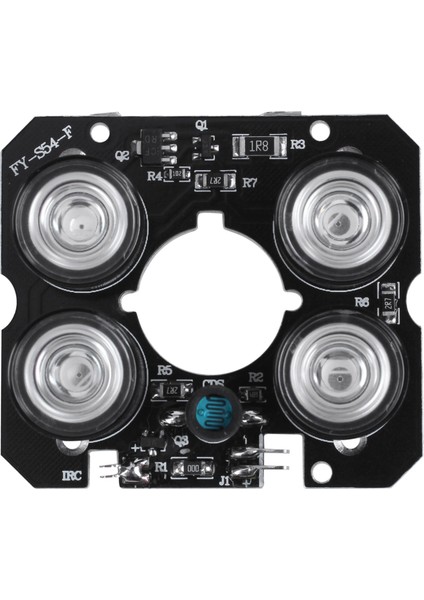 Cctv Kameralar Için 4 Dizi Ir LED Spot Işık LED Kartı (52MM Çap) (Yurt Dışından)