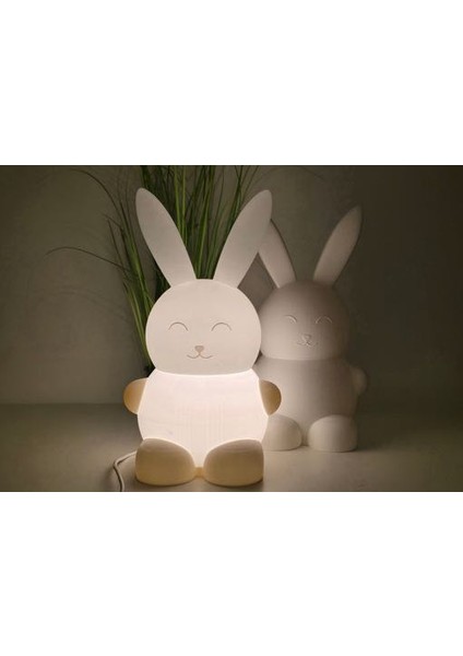 Tavşan Figürlü Priz Tipi Gece Lambası | Dekoratif Çocuk Odası