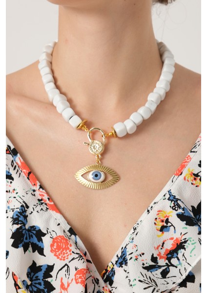 Göz Uçlu Bodrum Boncuk Kolye modelleri