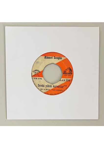 Ahmet Sezgin Sevda Yüklü Kervanlar - Kendim Ettim Kendim Buldum 45 Lik Plak (Orijinal Dönem Baskı Plak)
