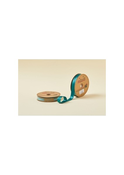 Biye Saten Katlı 088 Zümrüt Yeşili 2 cm 25 Metre %100 Polyester