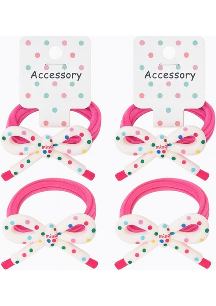 Renkli Puantiyeli Fiyonklu Saç Tokası