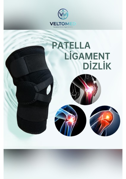 Patella ve Ligament Destekli Dizlik Fleksible Balenli Yaylı Dizlik Menisküs Ağrıları Için. fiyatları