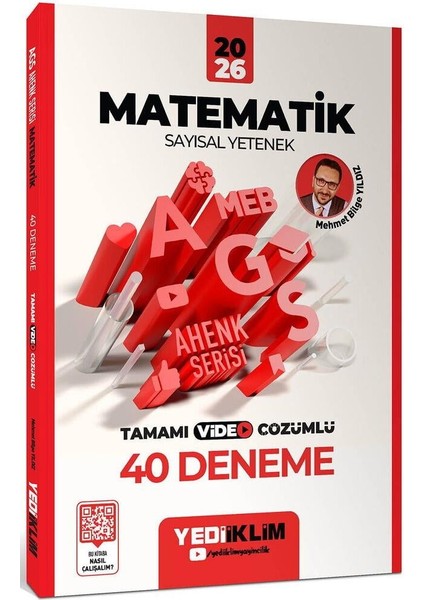 Yediiklim 2026 Meb Ags Ahenk Serisi Matematik Sayısal 40 Deneme ve Kpss Atölye Serisi Matematik 30 Deneme Seti fiyatları