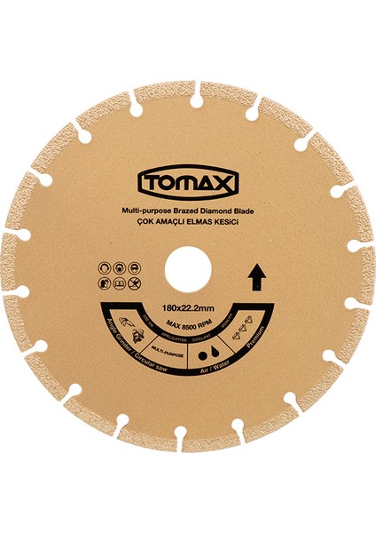 Çok Amaçlı Elmas Kesici Disk - 115x22 modelleri