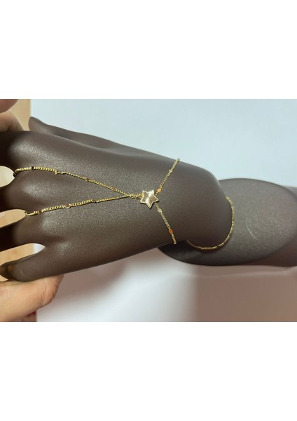 Gold Yıldız Detaylı Şahmeran Bileklik – Ince Zincir Zarif Tasarım fırsatları