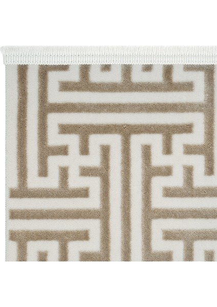 Lena Vizon Krem Halı Girift Desen Lazer Kesim Akrilik Halı Yazlık Salon Oturma Odası Makine Halısı indirimleri