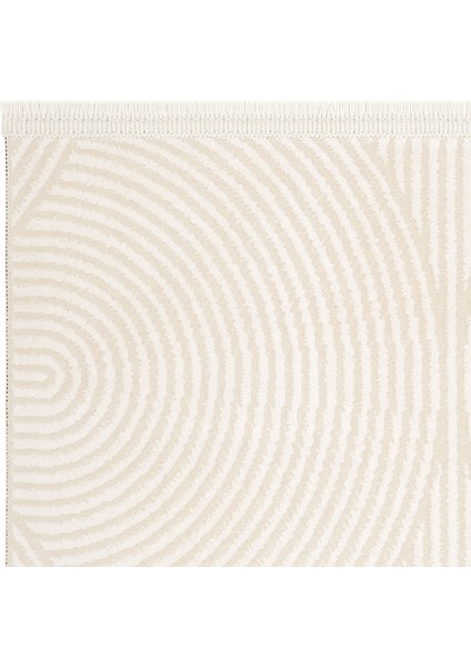 Lena Krem Bej Halı Akrilik Lazer Kesim Geometrik Desen Modern Oturma Odası Salon Yatak Odası Halısı indirimleri