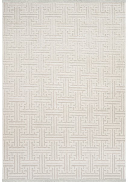 Lena Açık Gri Kabartmalı Lazer Kesim Akrilik Halı Dokuma Ince Yazlık Ev Oturma Odası Salon Halısı