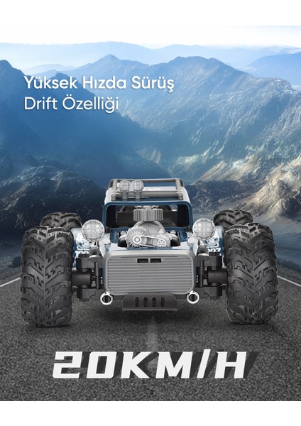 2.4 Ghz Yüksek Hızlı Truck Araba 4 Ch USB Şarjlı Lacivert modelleri