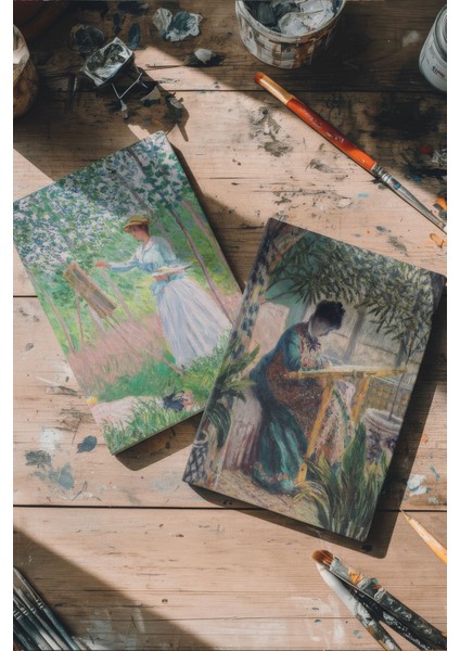 Resim Çizen Kadınlar Ikili Defter Seti