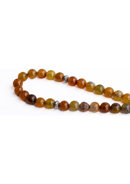 Damarlı Tarçın Akik Doğal Taş Tesbih 33'lü fiyatları