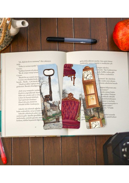 Eski Kitap Ayraç Üçlüsü fiyatları