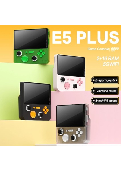5 Inç Retro E5 Plus El Konsolu – Çift Sistemli, 10000+ Oyun, Tv Bağlantılı, Gamepad Destekli Taşınabilir Video Oyun Konsolu fiyatları