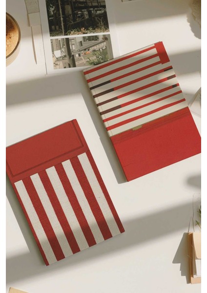 Kırmızı Ikili Defter Seti