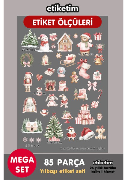Yılbaşı Yeniyıl 85 Parça Kar Taneli Yılbaşı Temalı Cam Duvar Çıkartmaları Stıcker Seti fiyatları