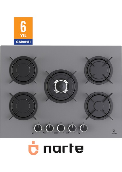 CG20070S - 70 cm Beyaz , 5 Gözlü , Cam Ankastre Ocak , 6yıl Garantili fiyatları