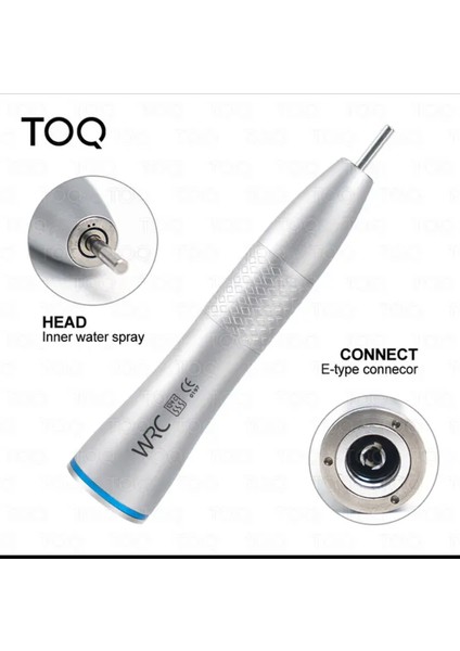 Toq Dişçilikte Düşük Hızlı El Aleti Içten Su Püskürtmeli Hava Türbinli Düz El Aleti Dişçi El Aleti
