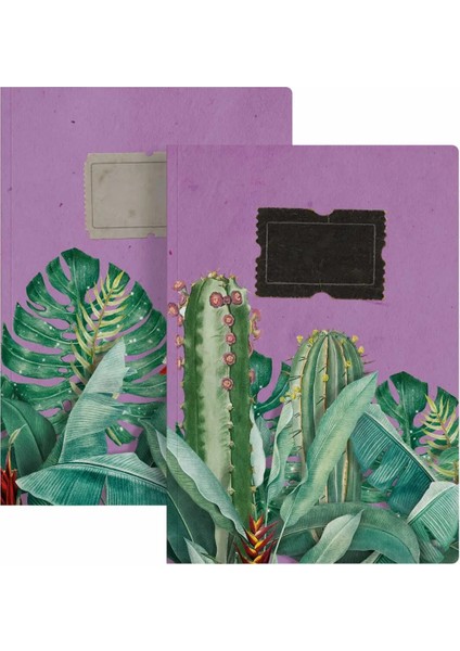 Mor Yeşil Ikili Defter Seti