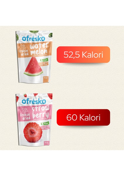 Karpuz & Çilek Kuru Meyve Mix Paket - Katkısız & İlave Şekersiz - Dondurularak Kurutulmuş Sağlıklı Atıştırmalık fiyatları