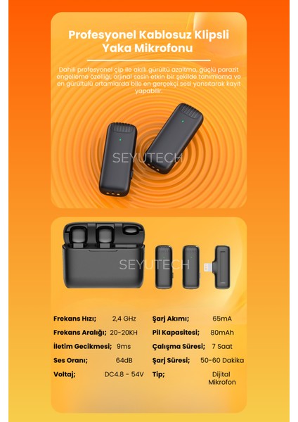 Kablosuz Yaka Mikrofonu Wireless Şarj Kutulu Canlı Yayın Ios ve Android Uyumlu Yaka Mikrofonu indirimleri