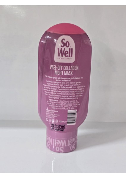 Soyulabilen Kolojen Gece Maske 100ML fiyatları