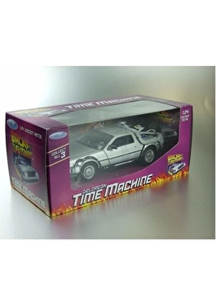 Geleceğe Dönüş Metal Model Araba Efsane Delorean 1:24 Ölçek Koleksiyonluk Hediye