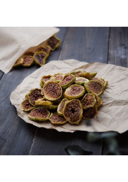 Kuru Meyve - Yeşil Incir Kurusu Incir Cipsi (Şeker Ilavesiz - Doğal) 100 Gram