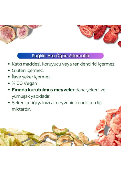 Kuru Meyve Cipsi 5'li Tanışma Paketi - Katkısız & İlave Şekersiz - Dondurularak Kurutulmuş Kuru Meyve fiyatları