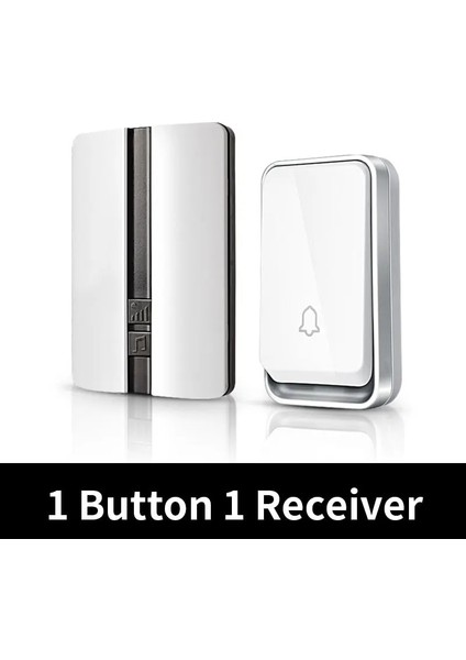 Pazar Kablosuz Su Geçirmez Zil – Kendi Kendini Besleyen (Ue Fiş)