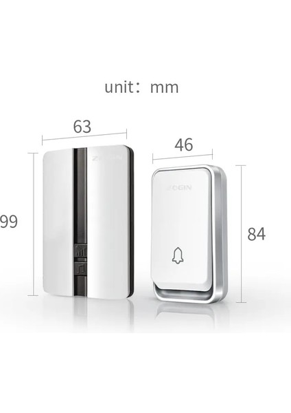 Pazar Kablosuz Su Geçirmez Zil – Kendi Kendini Besleyen (Ue Fiş) fiyatları
