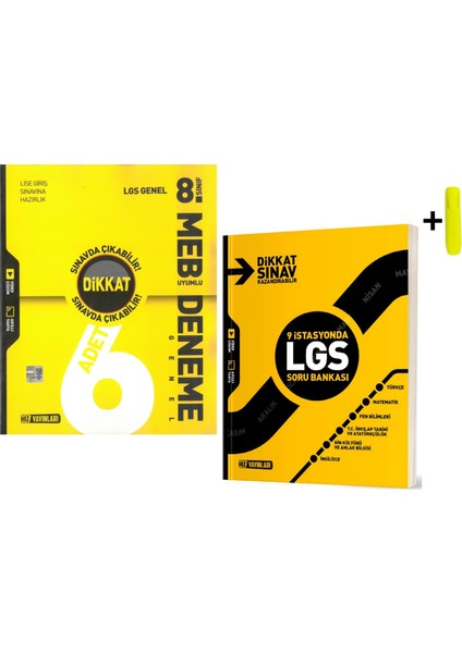 Hız 8. Sınıf 9 Istasyonda Lgs Tüm Dersler Soru Bankası ve 6 Lı Genel Deneme Yeni