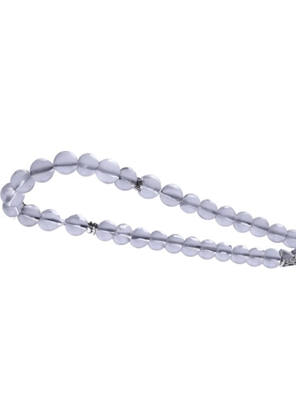 Kristal Kuvars Doğal Taş Tesbih 33'lü