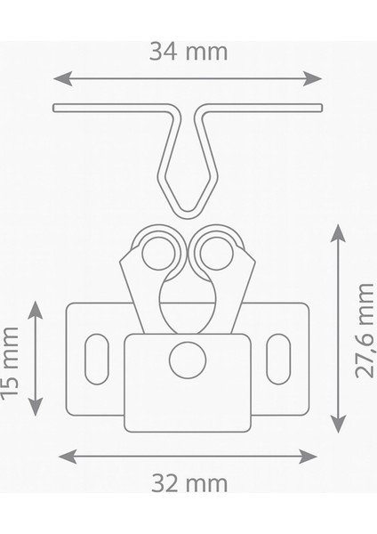Metal Kelebek Çıt Çıt Dolap Kapak Tutucu Mıknatıslı Kapı Kilidi Sağlam Güçlü Tutuş Paslanmaz fiyatları
