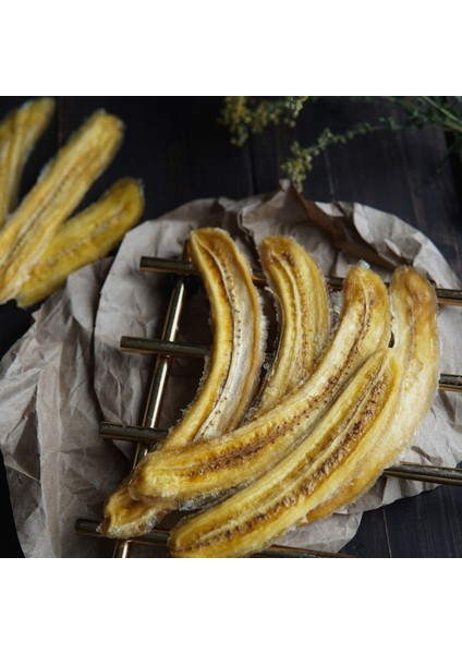 Kuru Meyve - Muz Kurusu Bütün Muz Dilimi (Şeker Ilavesiz - Doğal) 100 Gram