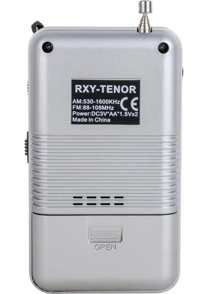 Tenor Cep Tipi Mini Analog Radyo Gri fiyatları