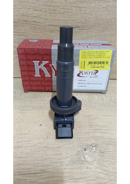 90080-19019 CA-3903 Bobin Pipo 4 Fiş Corolla 1.4-1.6 02-06 / Yarıs 1krfe 06- / Corolla Verso 1.8 01- / Avensıs 1.6-1.8 00-03 Kyota ( Lpg Li Araçlar Için Özel Güçlendirilmiştir. IC-9020)