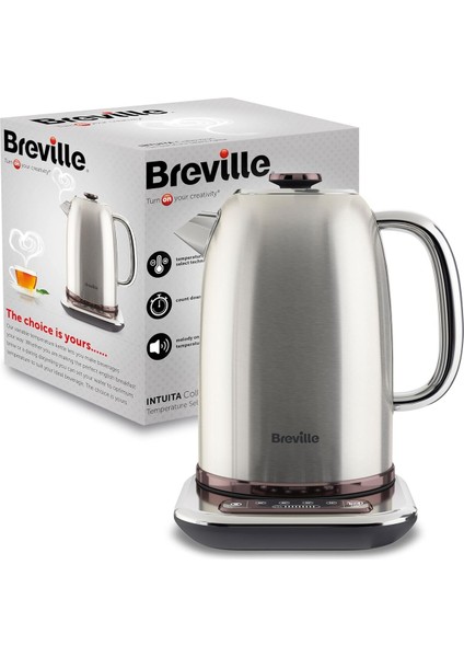 Hızlı Kaynatma 1.7l Çelik Su Isıtıcısı, Değişken Sıcaklık Kontrolü