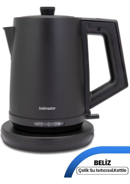 Beliz 2200W Paslanmaz Çelik Siyah Su Isıtıcı 2l GM7376