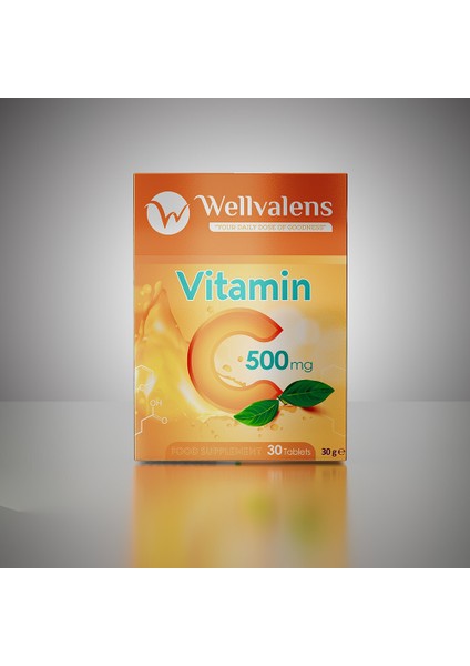 Vitamin C 500 mg Tablet – Günlük Direnç ve Enerji Desteği | 30 Tablet modelleri
