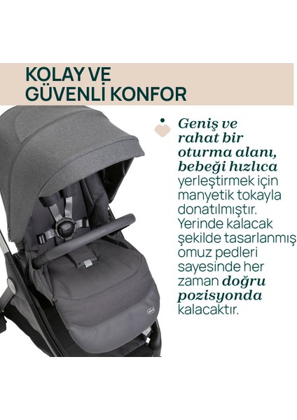Bellagıo Bebek Arabası Black Satın fırsatları