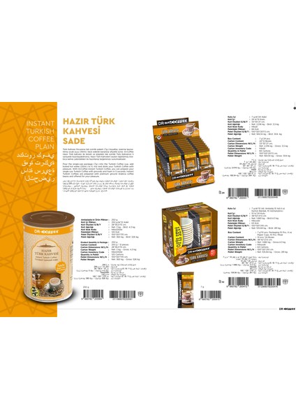 Drcoffee Hazır Türk Kahvesi Sade 7gr 24lü modelleri