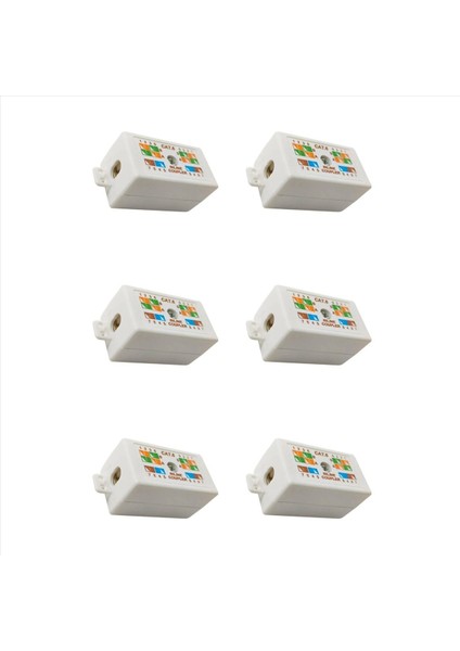 Ethernet Ağ Kablosu Bağlantı Aksesuarları Için 6x RJ45 Cat6 Bağlantı Kutusu (Yurt Dışından)