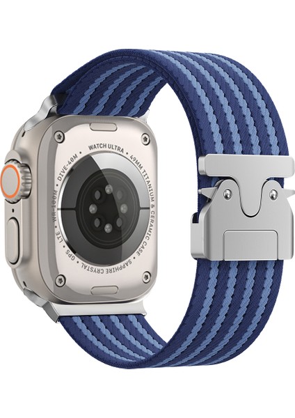 Apple Watch 42MM Sweet 133 Naylon Kumaş Hasır Örgülü Kordon