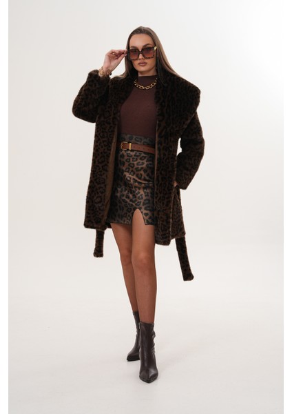 Midi Boy Vizon Leopar Kaban fiyatları